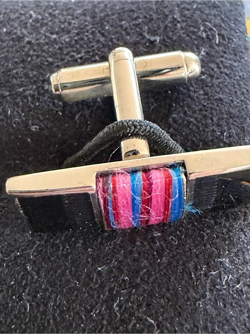 Paul Smith Multicolor Striped Enamel Cufflinks